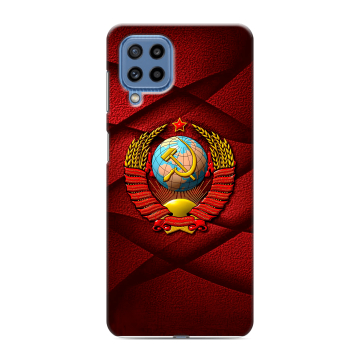 Силиконовый чехол на Samsung Galaxy M32 с принтом Герб СССР Силиконовый чехол на Samsung Galaxy M32 с принтом Герб СССР