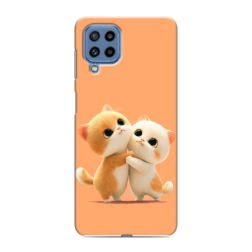 Силиконовый чехол на Samsung Galaxy M32 с принтом Милые котики Силиконовый чехол на Samsung Galaxy M32 с принтом Милые котики