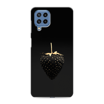 Силиконовый чехол на Samsung Galaxy M32 с принтом Черная клубника Силиконовый чехол на Samsung Galaxy M32 с принтом Черная клубника