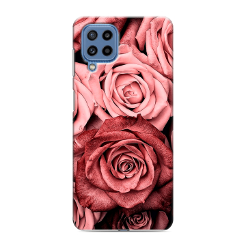 Силиконовый чехол на Samsung Galaxy M32 с принтом Цветы розы Силиконовый чехол на Samsung Galaxy M32 с принтом Цветы розы