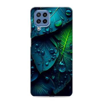 Силиконовый чехол на Samsung Galaxy M32 с принтом Листья Силиконовый чехол на Samsung Galaxy M32 с принтом Листья