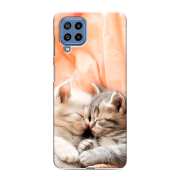 Силиконовый чехол на Samsung Galaxy M32 с принтом Котята Силиконовый чехол на Samsung Galaxy M32 с принтом Котята