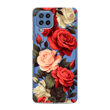 Силиконовый чехол на Samsung Galaxy M32 с принтом Розы Силиконовый чехол на Samsung Galaxy M32 с принтом Розы