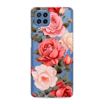 Силиконовый чехол на Samsung Galaxy M32 с принтом Розы Силиконовый чехол на Samsung Galaxy M32 с принтом Розы