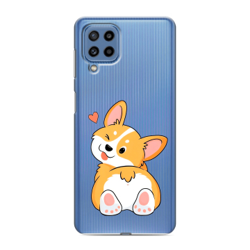 Силиконовый чехол на Samsung Galaxy M32 с принтом Корги Силиконовый чехол на Samsung Galaxy M32 с принтом Корги