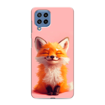 Силиконовый чехол на Samsung Galaxy M32 с принтом милая лиса Силиконовый чехол на Samsung Galaxy M32 с принтом милая лиса