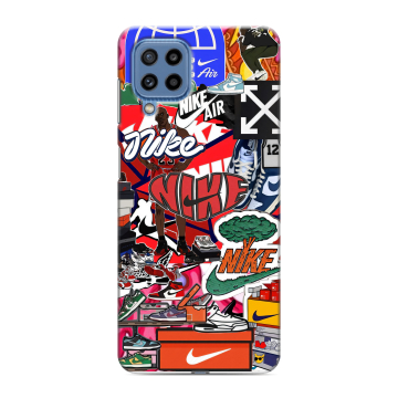 Силиконовый чехол на Samsung Galaxy M32 с принтом Найк Nike яркий Силиконовый чехол на Samsung Galaxy M32 с принтом Найк Nike яркий