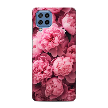 Силиконовый чехол на Samsung Galaxy M32 с принтом цветы пионы Силиконовый чехол на Samsung Galaxy M32 с принтом цветы пионы