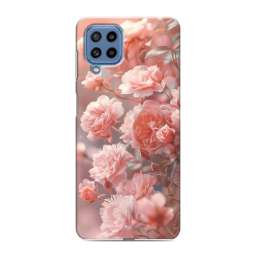 Силиконовый чехол на Samsung Galaxy M32 с принтом Розовые розы Силиконовый чехол на Samsung Galaxy M32 с принтом Розовые розы