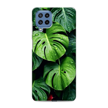Силиконовый чехол на Samsung Galaxy M32 с принтом Листья Силиконовый чехол на Samsung Galaxy M32 с принтом Листья