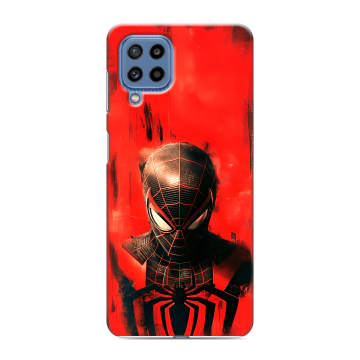 Силиконовый чехол на Samsung Galaxy M32 с принтом человек паук spiderman Силиконовый чехол на Samsung Galaxy M32 с принтом человек паук spiderman