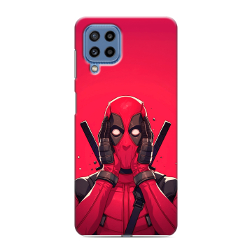 Силиконовый чехол на Samsung Galaxy M32 с принтом Дедпул Deadpool Силиконовый чехол на Samsung Galaxy M32 с принтом Дедпул Deadpool