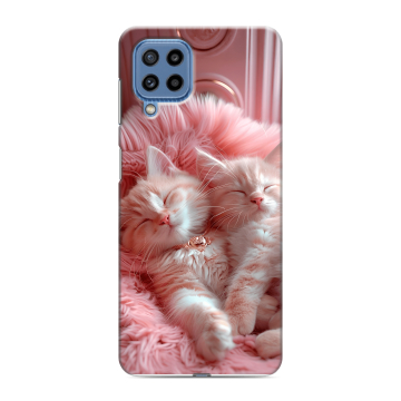 Силиконовый чехол на Samsung Galaxy M32 с принтом котята котики Силиконовый чехол на Samsung Galaxy M32 с принтом котята котики