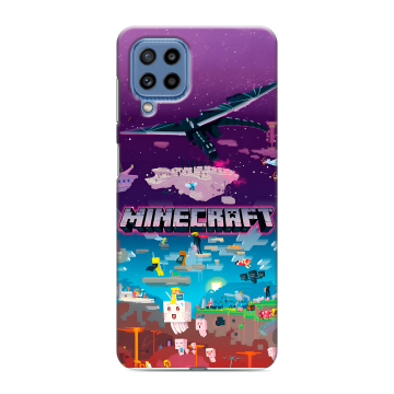 Силиконовый чехол на Samsung Galaxy M32 с принтом Майнкрафт Minecraft Силиконовый чехол на Samsung Galaxy M32 с принтом Майнкрафт Minecraft