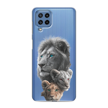 Силиконовый чехол на Samsung Galaxy M32 с принтом Львы Силиконовый чехол на Samsung Galaxy M32 с принтом Львы