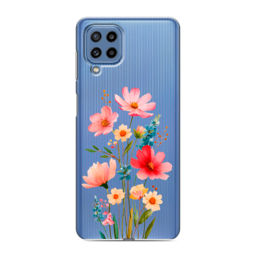 Силиконовый чехол на Samsung Galaxy M32 с принтом Цветы Силиконовый чехол на Samsung Galaxy M32 с принтом Цветы