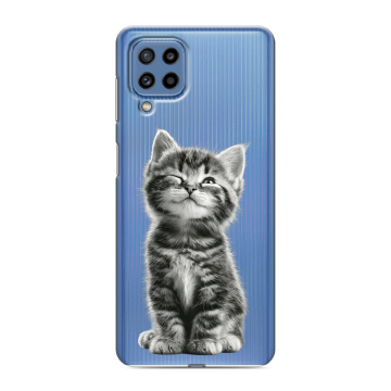 Силиконовый чехол на Samsung Galaxy M32 с принтом Котенок Силиконовый чехол на Samsung Galaxy M32 с принтом Котенок