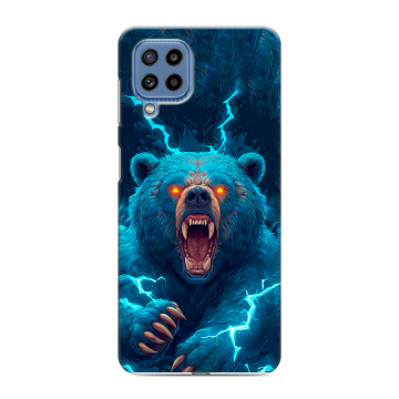 Силиконовый чехол на Samsung Galaxy M32 с принтом Медведь Силиконовый чехол на Samsung Galaxy M32 с принтом Медведь
