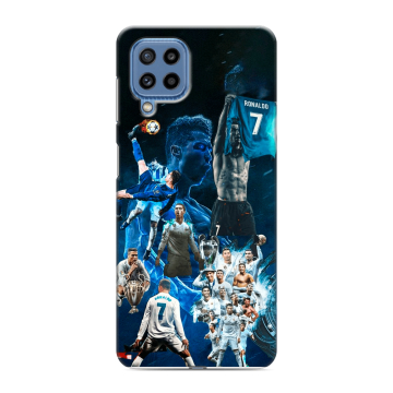 Силиконовый чехол на Samsung Galaxy M32 с принтом Реал Роналдо Силиконовый чехол на Samsung Galaxy M32 с принтом Реал Роналдо