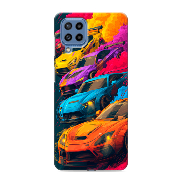Силиконовый чехол на Samsung Galaxy M32 с принтом Тачки Силиконовый чехол на Samsung Galaxy M32 с принтом Тачки