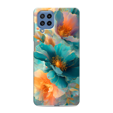 Силиконовый чехол на Samsung Galaxy M32 с принтом Цветы Силиконовый чехол на Samsung Galaxy M32 с принтом Цветы
