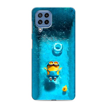 Силиконовый чехол на Samsung Galaxy M32 с принтом Миньоны Силиконовый чехол на Samsung Galaxy M32 с принтом Миньоны