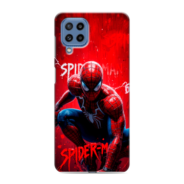 Силиконовый чехол на Samsung Galaxy M32 с принтом Spiderman Человек паук Силиконовый чехол на Samsung Galaxy M32 с принтом Spiderman Человек паук