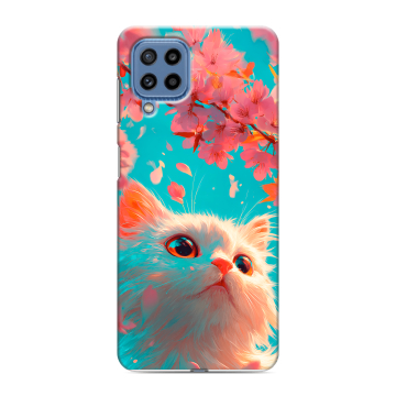 Силиконовый чехол на Samsung Galaxy M32 с принтом Красивый кот Силиконовый чехол на Samsung Galaxy M32 с принтом Красивый кот