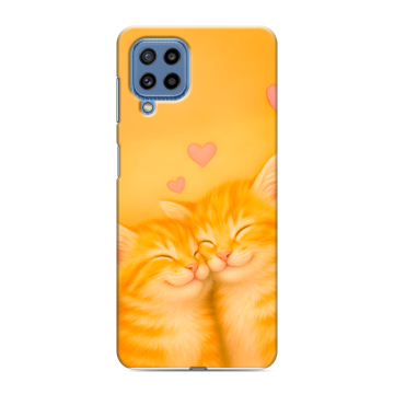 Силиконовый чехол на Samsung Galaxy M32 с принтом Милые котята Силиконовый чехол на Samsung Galaxy M32 с принтом Милые котята