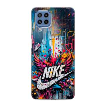 Силиконовый чехол на Samsung Galaxy M32 с принтом Nike Найк Силиконовый чехол на Samsung Galaxy M32 с принтом Nike Найк