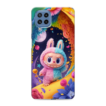 Силиконовый чехол на Samsung Galaxy M32 с принтом Labubu Лабубу Силиконовый чехол на Samsung Galaxy M32 с принтом Labubu Лабубу