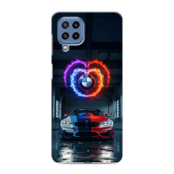Силиконовый чехол на Samsung Galaxy M32 с принтом BMW БМВ Силиконовый чехол на Samsung Galaxy M32 с принтом BMW БМВ