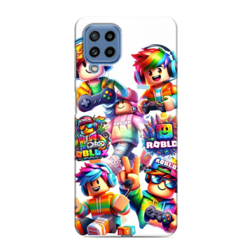 Силиконовый чехол на Samsung Galaxy M32 с принтом Roblox Роблокс Силиконовый чехол на Samsung Galaxy M32 с принтом Roblox Роблокс