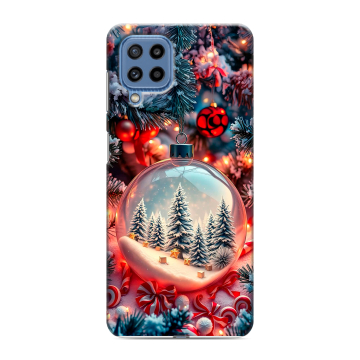 Силиконовый чехол на Samsung Galaxy M32 с принтом Новый год Силиконовый чехол на Samsung Galaxy M32 с принтом Новый год