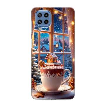Силиконовый чехол на Samsung Galaxy M32 с принтом Новый год Силиконовый чехол на Samsung Galaxy M32 с принтом Новый год