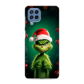 Силиконовый чехол на Samsung Galaxy M32 с принтом Гринч Новый год Рождество Силиконовый чехол на Samsung Galaxy M32 с принтом Гринч Новый год Рождество
