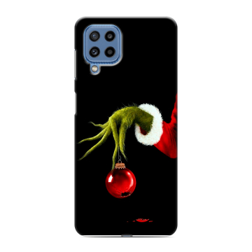 Силиконовый чехол на Samsung Galaxy M32 с принтом Новый год Гринч Силиконовый чехол на Samsung Galaxy M32 с принтом Новый год Гринч