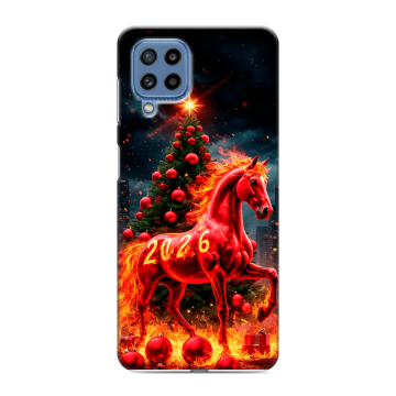Силиконовый чехол на Samsung Galaxy M32 с принтом Новый год Силиконовый чехол на Samsung Galaxy M32 с принтом Новый год