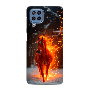 Силиконовый чехол на Samsung Galaxy M32 с принтом Новый год Силиконовый чехол на Samsung Galaxy M32 с принтом Новый год