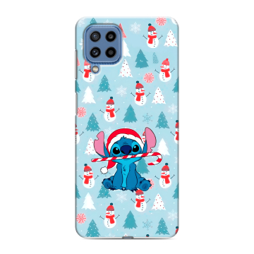 Силиконовый чехол на Samsung Galaxy M32 с принтом Стич Новый год Силиконовый чехол на Samsung Galaxy M32 с принтом Стич Новый год