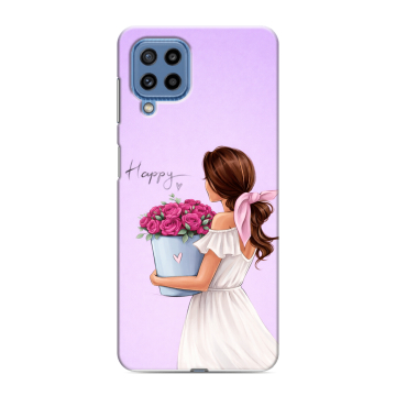 Силиконовый чехол на Samsung Galaxy M32 с принтом женский Силиконовый чехол на Samsung Galaxy M32 с принтом женский