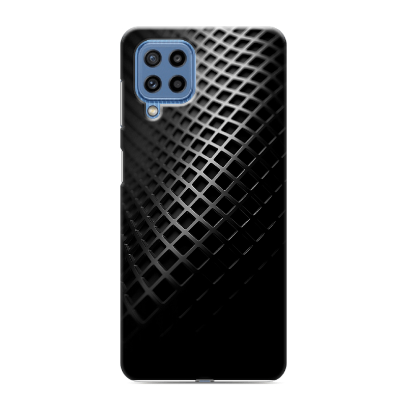 Силиконовый противоударный чехол на Samsung Galaxy M32 с принтом Текстура металла Силиконовый противоударный чехол на Samsung Galaxy M32 с принтом Текстура металла