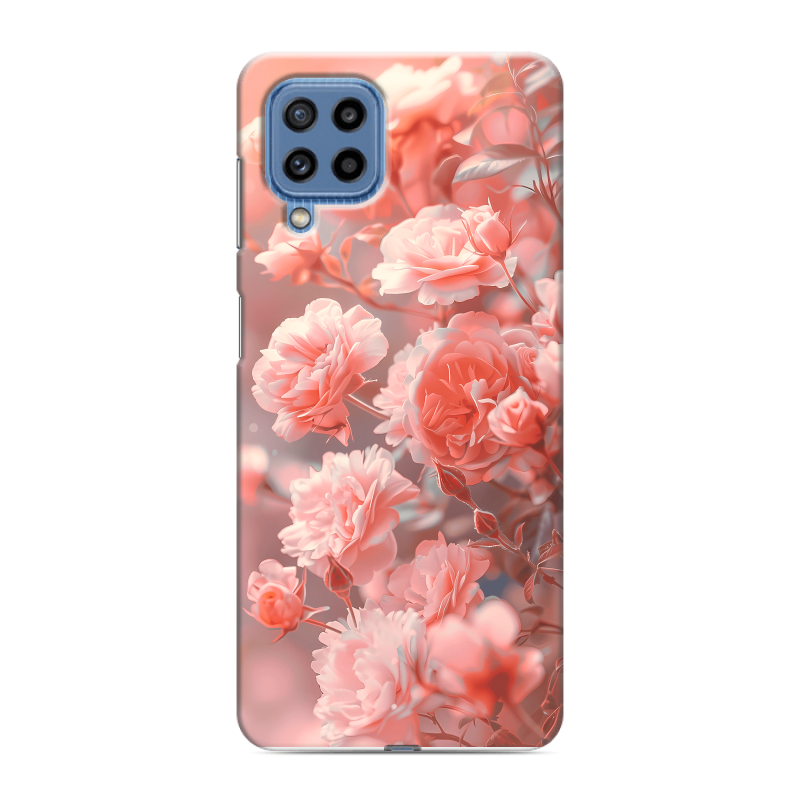Силиконовый чехол на Samsung Galaxy M32 с принтом Розы цветы Силиконовый чехол на Samsung Galaxy M32 с принтом Розы цветы