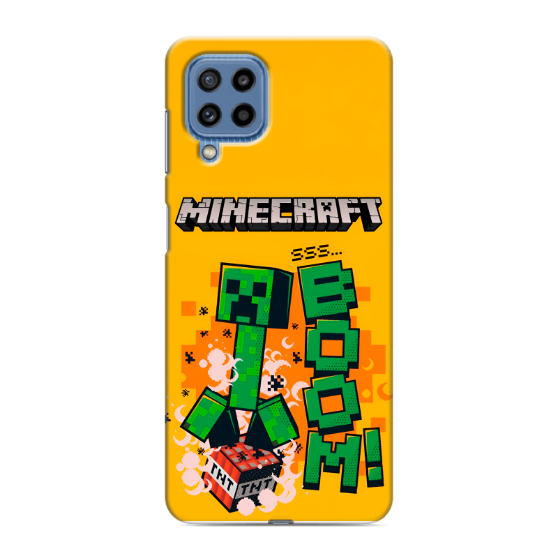 Силиконовый чехол на Samsung Galaxy M32 с принтом Майнкрафт Minecraft Силиконовый чехол на Samsung Galaxy M32 с принтом Майнкрафт Minecraft