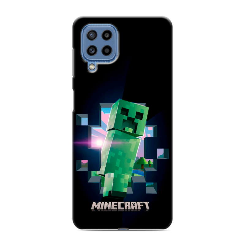 Силиконовый чехол на Samsung Galaxy M32 с принтом Майнкрафт Minecraft Силиконовый чехол на Samsung Galaxy M32 с принтом Майнкрафт Minecraft