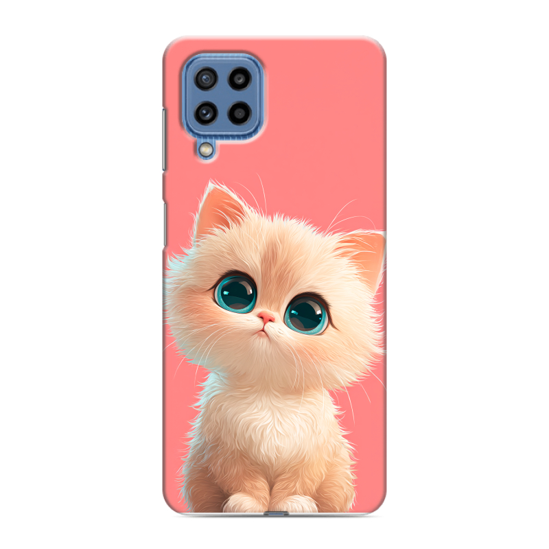 Силиконовый чехол на Samsung Galaxy M32 с принтом Розовый котенок Силиконовый чехол на Samsung Galaxy M32 с принтом Розовый котенок