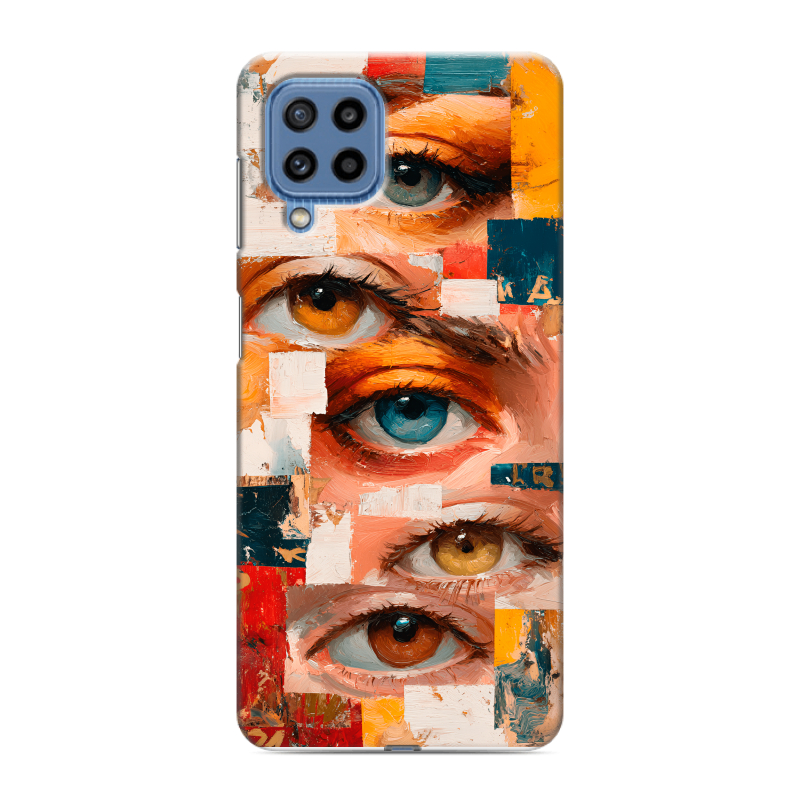 Силиконовый противоударный чехол на Samsung Galaxy M32 с принтом Модный принт Силиконовый противоударный чехол на Samsung Galaxy M32 с принтом Модный принт