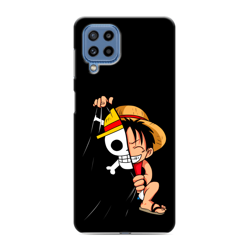 Силиконовый противоударный чехол на Samsung Galaxy M32 с принтом One Piece Ван Пис Силиконовый противоударный чехол на Samsung Galaxy M32 с принтом One Piece Ван Пис