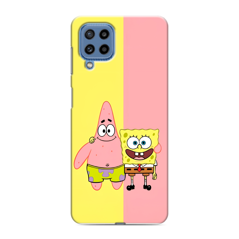 Силиконовый чехол на Samsung Galaxy M32 с принтом Спанч боб Спанчбоб Силиконовый чехол на Samsung Galaxy M32 с принтом Спанч боб Спанчбоб