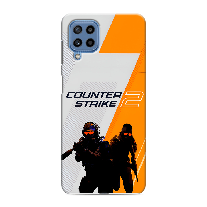 Силиконовый противоударный чехол на Samsung Galaxy M32 с принтом Counter Strike Силиконовый противоударный чехол на Samsung Galaxy M32 с принтом Counter Strike